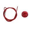 Système de condamnation par câble Pro-Lock + câble de 1,5 m, Rouge, Acier inoxydable, 1.50 m
